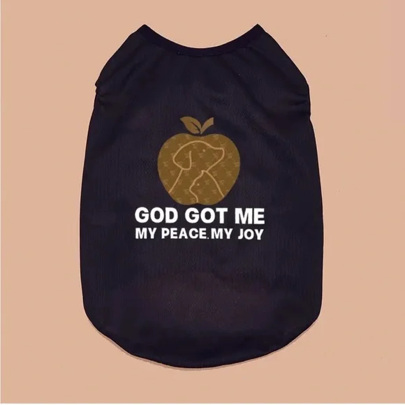 Christian Theme “God Got Me” Tank Top Outfit for Mini/Sm Pet Dog or Cat - Picture 4 of 7